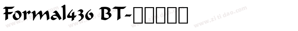 Formal436 BT字体转换